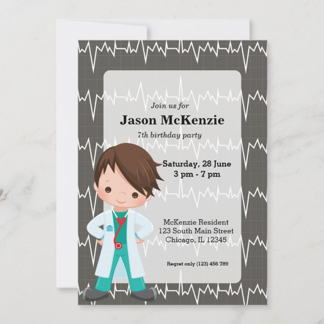 Kids Doctor Invitation (Front)