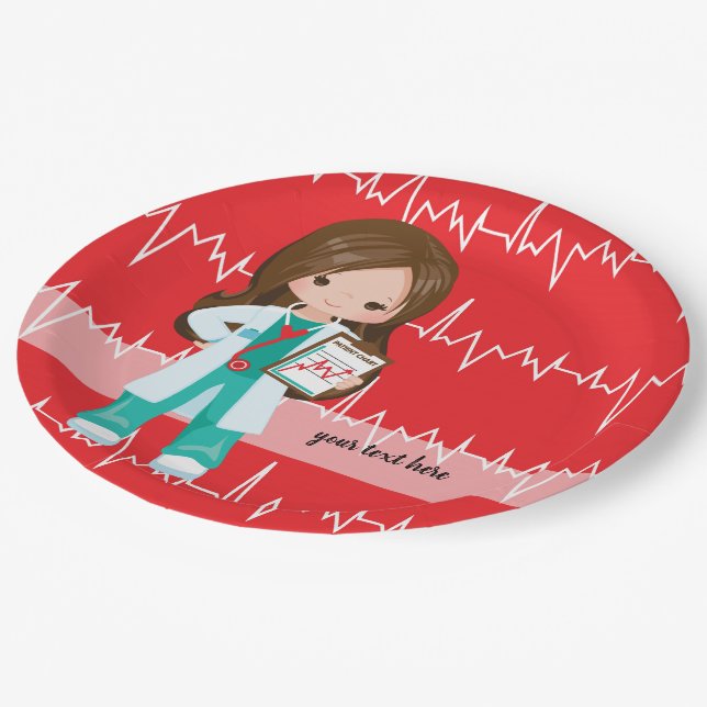 Kids Doctor Paper Plate (Angled)