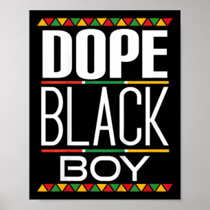 Kids Drug Black Boy Black History Month Poster