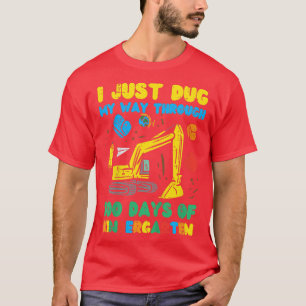 Kids Dug My Way Through 100 Days Of Kindergarten D T-Shirt