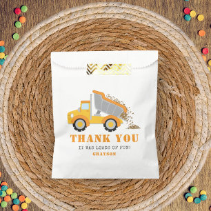 Kids Dump Truck Construction Theme Birthday Party Favour Bag