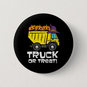 Kids Dump Truck Or Treat Halloween Costume Toddler 6 Cm Round Badge