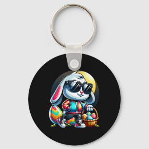 Kids Easter Bunny Boys Key Ring