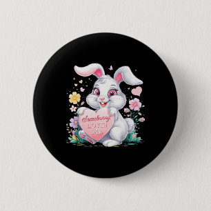 Kids Easter Bunny Rabbit Pastel Design Springtime  6 Cm Round Badge