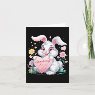 Kids Easter Bunny Rabbit Pastel Design Springtime Card