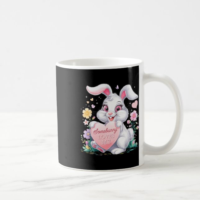 Kids Easter Bunny Rabbit Pastel Design Springtime  Coffee Mug (Right)