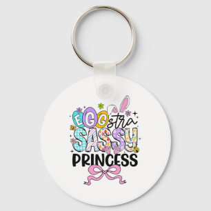 Kids Easter Day Egg-stra Sy Princess Girl Rabbit E Key Ring