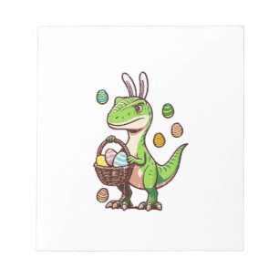Kids Easter Dinosaur Trex Egg Hunting Boys Kids To Notepad