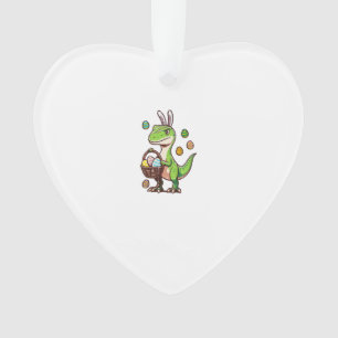 Kids Easter Dinosaur Trex Egg Hunting Boys Kids To Ornament