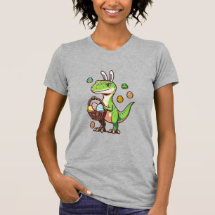 Kids Easter Dinosaur Trex Egg Hunting Boys Kids To T-Shirt