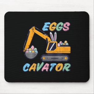 Kids Easter Excavator Eggs Cavator Construction Bo Mouse Pad