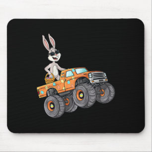 Kids Easter Rabbit Riding Monster Truck Fun Boys G Mouse Pad