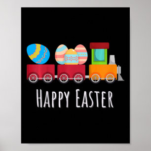 Kids Easter Shirt Egg Hunt Kids Gift Hoppy Easter Poster
