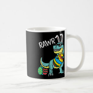 Kids Easter Trex Bunny Rawr Toddler Boys Easter Di Coffee Mug