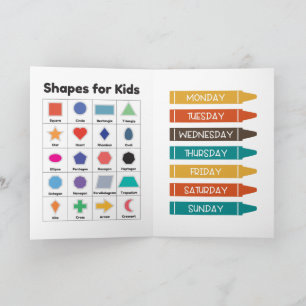 Kids Education Learning Card