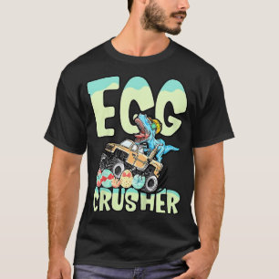 Kids Egg Crusher Easter Day Dinosaur Dino Trex Mon T-Shirt