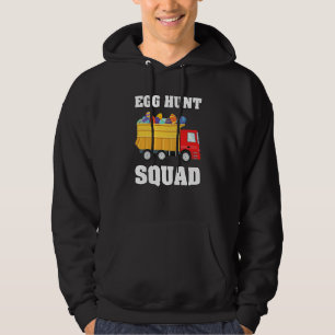 Kids Egg Hunt Squad For Kids Boys Funny Easter Sq Hoodie