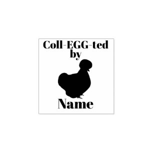 Kid's Egg Stamp - Silkie Bantam