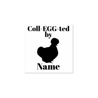 Kid's Egg Stamp - Silkie Bantam