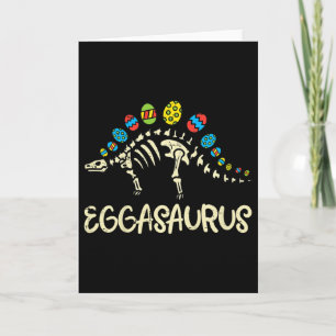 Kids Eggasaurus Easter Stegosaurus Dinosaur Boys K Card