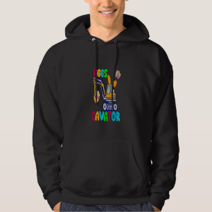 Kids Eggscavator Happy Easter Excavator Hunting E Hoodie