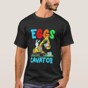 Kids Eggscavator Happy Easter Funny Excavator Hunt T-Shirt