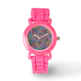 Kids Elegant Pink Glitter Strap Watch