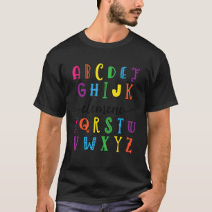 Kids Elemeno Alphabet  Preschool toddler preschool T-Shirt