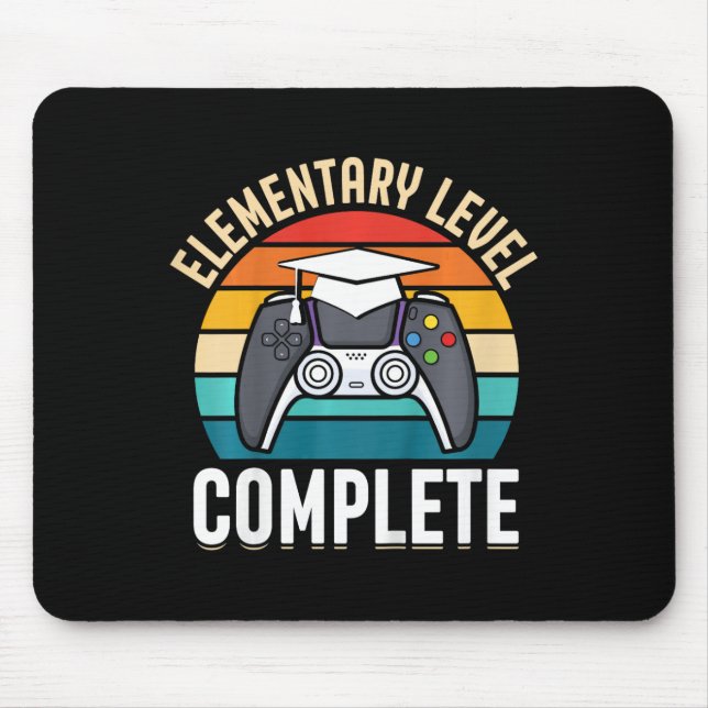 Kids Elementary Level Complete Gamer Class Of 2024 Mouse Pad (Front)