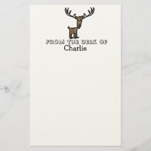 Kids elk personalised stationary stationery