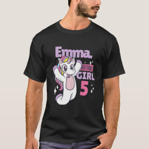 Kids Emma's Birthday For Her 5th Birthday T-Shirt