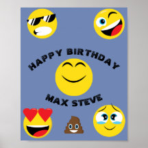 Kids Emoji Happy Birthday