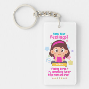 Kids Emotion Featuring Bored Key Ring