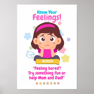 Kids Emotion Featuring Bored Poster
