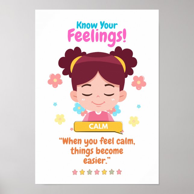 Kids Emotion Featuring Calm Poster (Front)