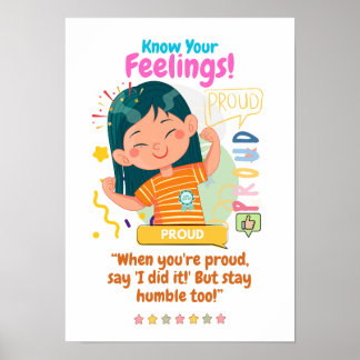 Kids Emotion Featuring Proud Poster