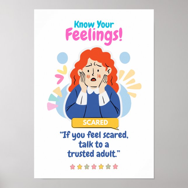 Kids Emotion Featuring Scared Poster (Front)