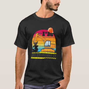 Kids Excavator 3rd Birthday Construction Truck 3 Y T-Shirt