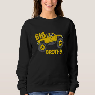 Kids Excavator Soon To Be Brother Being Big Bro To Sweatshirt