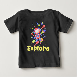 Kids Explore Space Baby T-Shirt