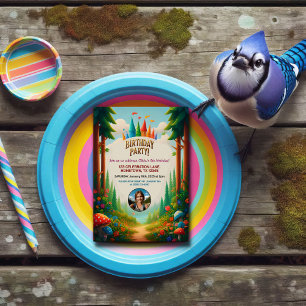 Kid's Fairytale Forest Birthday Invitation