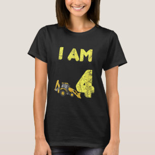 Kids Family Construction Truck Excavator Birthday T-Shirt