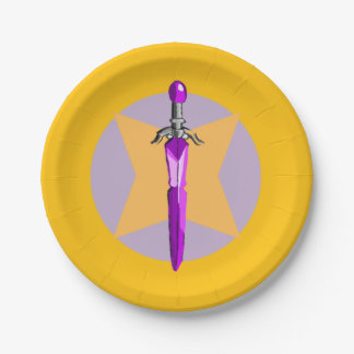Kids Fantasy Warrior Party Decor Paper Plate