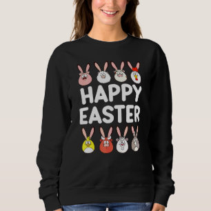 Kids Farm Animals Bunny Ears Happy Easter Day Cute Sweatshirt