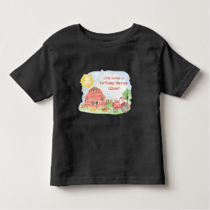 Kids Farmer Birthday Party Matching Family Sibling Toddler T-Shirt