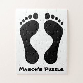 Kid's Feet Print Jigsaw Puzzle