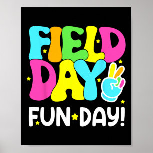 Kids Field Day Fun Day Last Day Of School Teacher  Poster
