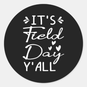 Kids Field Day, last day of school Field Day Teach Classic Round Sticker