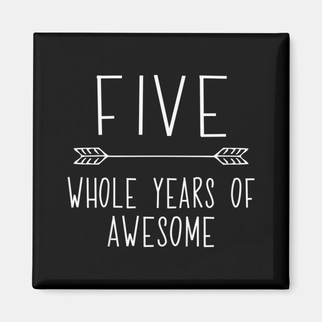 Kids Fifth Birthday Boy , 5 Year Old Birthday Boy  Magnet (Front)