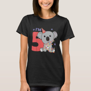 Kids Fifth Birthday Koala For Kids A Birthday Koal T-Shirt